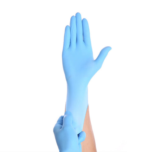 High-Elastic Nitrile Disposable Gloves, Compound Nitrile Butadiene Pvc Rubber Latex Rubber, Labor Protection And Durable