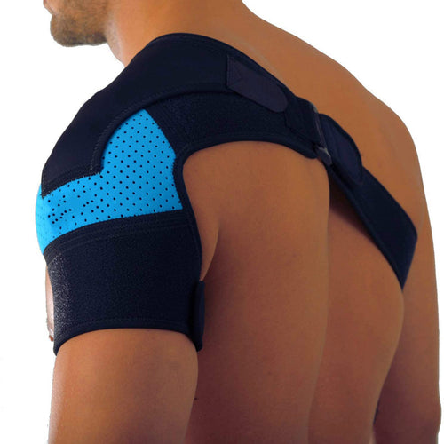 Breathable and ice pack sports shoulder pads