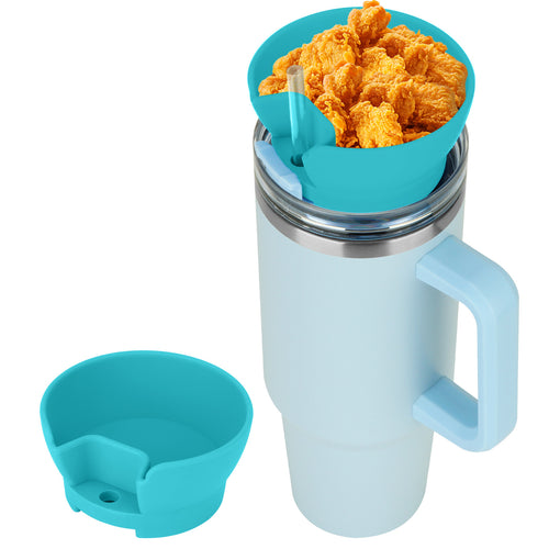 Popcorn Snack Cup Lid Straw