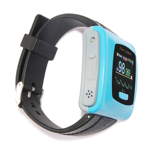 CONTEC Wrist Pulse Oximeter Fingertip SpO2 Probe Sleep Heart Rate Monitor CMS50F