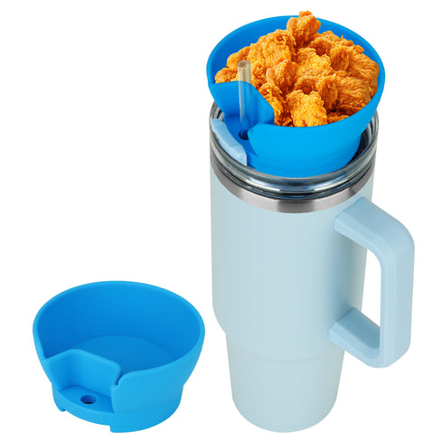 Popcorn Snack Cup Lid Straw