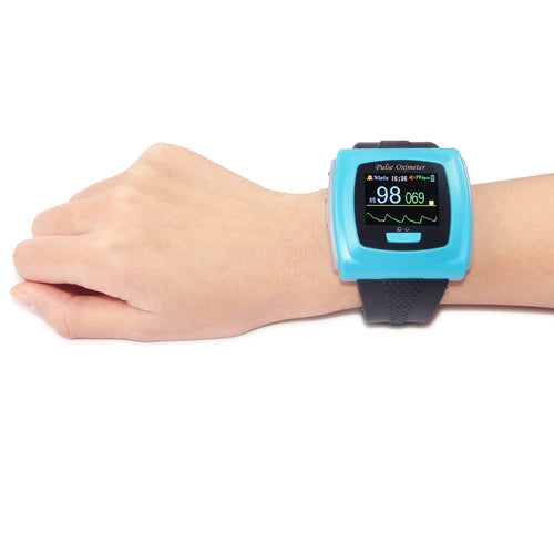 CONTEC Wrist Pulse Oximeter Fingertip SpO2 Probe Sleep Heart Rate Monitor CMS50F