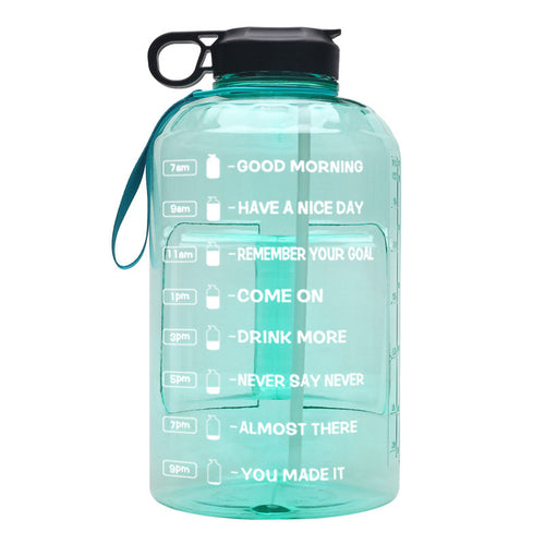 Creative Gradient Portable Plastic Big Water Bottle